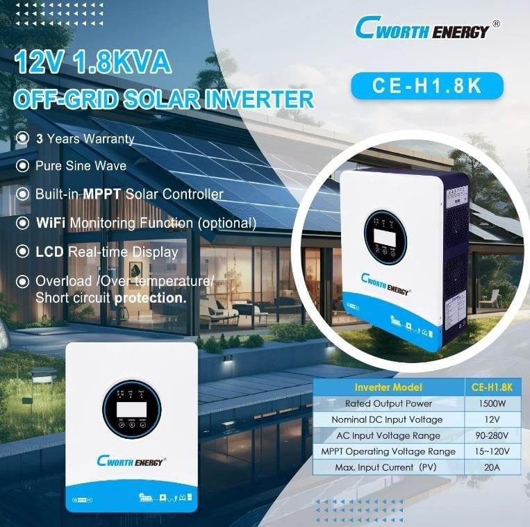 CE-H10K — 48V / 10kVA Hybrid Solar Inverter - Image 2